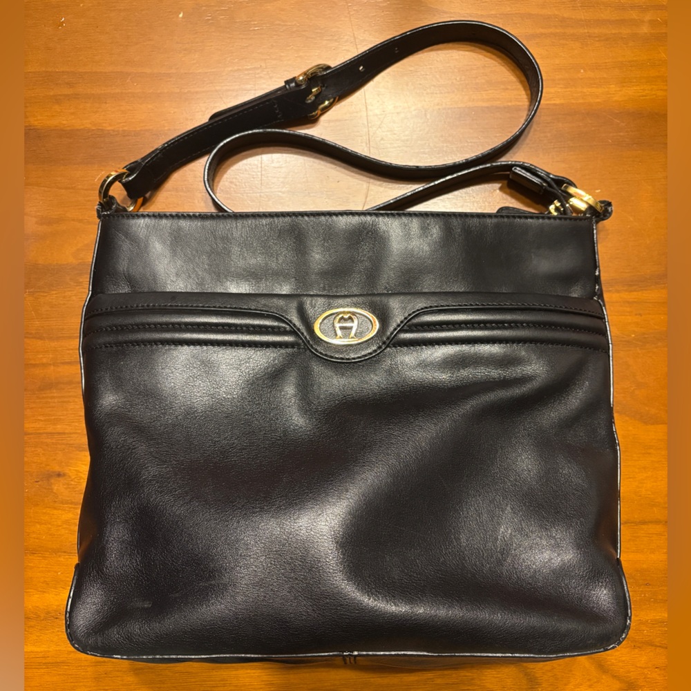 Vintage Etienne Aigner Leather Shoulder Bag